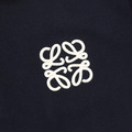 LOEWE 撞色翻領刺繡logo短袖polo衫 (黑)_2