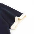 LOEWE 撞色翻領刺繡logo短袖polo衫 (黑)_5