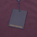 LOUIS VUITTON 藍調渦流LV印花噴墨短袖 (酒紅)_5