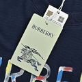 BURBERRY 水彩騎士噴墨印花短袖 (藍)_5