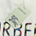 BURBERRY 水彩騎士噴墨印花短袖 (白)_4