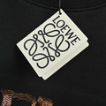 LOEWE 多彩字母logo刺繡短袖 (黑)_4