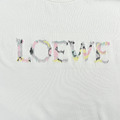 LOEWE 多彩字母logo刺繡短袖 (白)_2