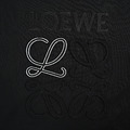 LOEWE 撞色logo刺繡短袖 (黑)_2