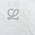 LOEWE 撞色logo刺繡短袖 (白)_2