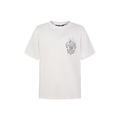 CHROME HEARTS 船錨馬蹄磨破手繪短袖 (白)_1