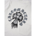 CHROME HEARTS 梵文刺繡破洞短袖 (白)_2