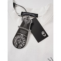 CHROME HEARTS 梵文刺繡破洞短袖 (白)_4