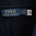 RALPH LAUREN 小熊刺繡絞花針織Polo短袖 (藏青)_4