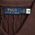 RALPH LAUREN 小熊刺繡絞花針織Polo短袖 (咖啡色)_4