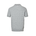 RALPH LAUREN 小熊刺繡絞花針織Polo短袖 (灰)_1