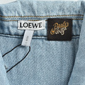 LOEWE 繡花牛仔短袖襯衫_4