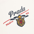 PRADA 徽章字母刺繡短袖 (白)_2