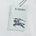 BURBERRY 格紋口袋刺繡字母短袖 (白)_5