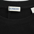 BURBERRY 經典格紋植絨戰馬短袖（黑色）_4