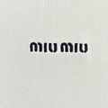 MIUMIU 經典標誌刺繡Polo短袖 (白)_2