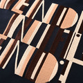 FENDI 菱形紋疊印條紋刺繡短袖 (藏青)_2
