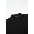 MONCLER 小標logo純棉polo衫 (黑)_3
