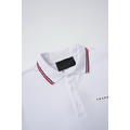 PRADA 經典撞色滾邊Polo衫 (白)_3