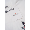 MONCLER 復古M標刺繡短袖 (白)_4