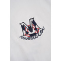MONCLER 復古M標刺繡短袖 (白)_3