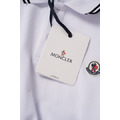 MONCLER 小標logo純棉polo衫 (白)_4