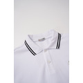 MONCLER 小標logo純棉polo衫 (白)_3