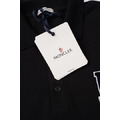 MONCLER M字毛巾繡短袖POLO衫 (黑)_6