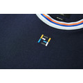 FENDI 條紋領刺繡雙F標識短袖_2