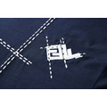 FENDI 線條刺繡標誌刺繡短袖（藍色）_2