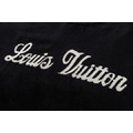 LOUIS VUITTON 草寫字母提花針織短袖（黑色）_2