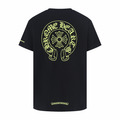 CHROME HEARTS 螢光綠馬蹄短袖（黑色）