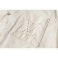 LOUIS VUITTON 鏤空刺繡Logo古巴領短袖襯衫_2