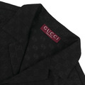 GUCCI 提花滿印短袖襯衫套裝（黑色）_3