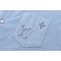 LOUIS VUITTON 刺繡標誌青年布襯衫套裝_2