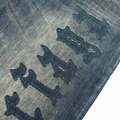 BALENCIAGA 標誌貼飾做舊長褲_2