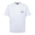 DIOR 胸部小字母刺繡短袖（白）
