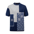 LOUIS VUITTON x Nigo 聯名字母提花拼接撞色針織短袖套裝