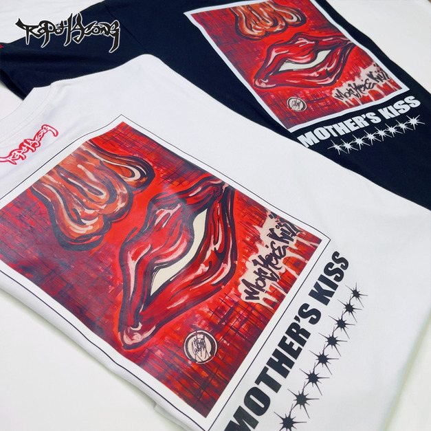 男款媽媽的吻短Ｔ／Mother's kiss short T