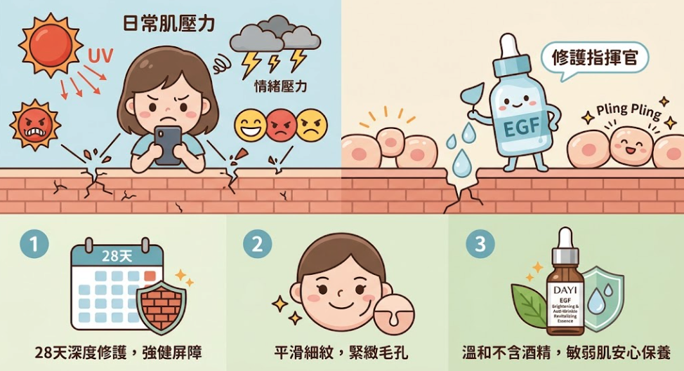 告別顯老細紋！從日常保養開始，掌握 EGF 精準抗皺關鍵