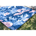 SilverValley 等高線迷彩防水野餐墊 - 海洋藍