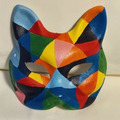彩繪面具-設計款-繽紛色塊