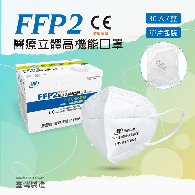 歐規N95-FFP2高防護口罩
