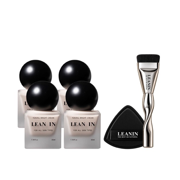 可妮絲 x LEAN IN｜【買4送1】燈泡果蜜霜4入組(贈果蜜刷具組)