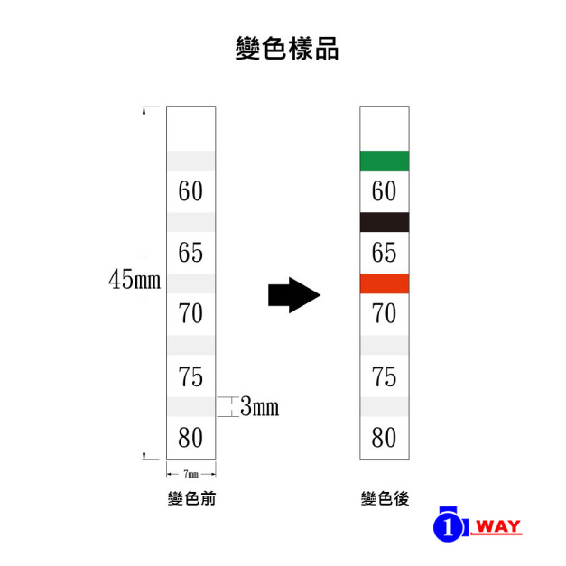 日油技研 5S系列 5點式長條貼紙(20枚入) 