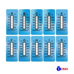 英國進口 Thermax 不可逆五格溫度貼紙 