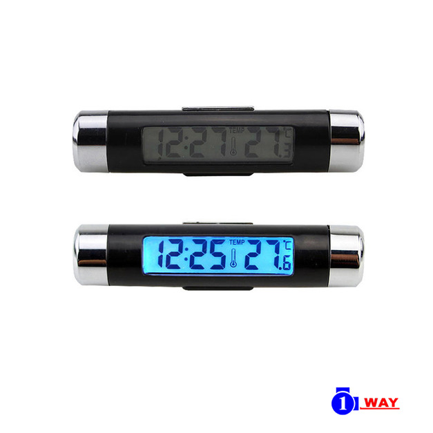 汽車出風口電子鐘溫度計