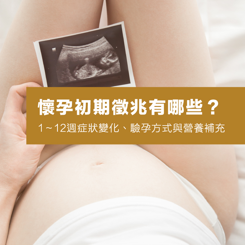 懷孕初期徵兆有哪些？1～12週症狀變化、驗孕方式與營養補充