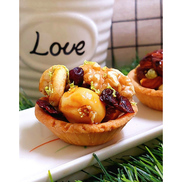 皇家典藏禮盒-法式頂級堅果塔12入(A款:夏威夷豆堅果塔)