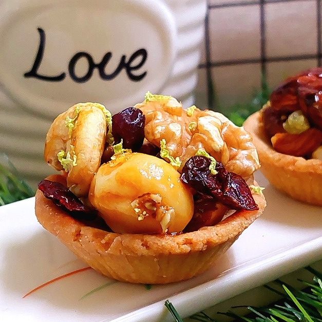 皇家典藏禮盒-法式頂級堅果塔12入(A款:夏威夷豆堅果塔)